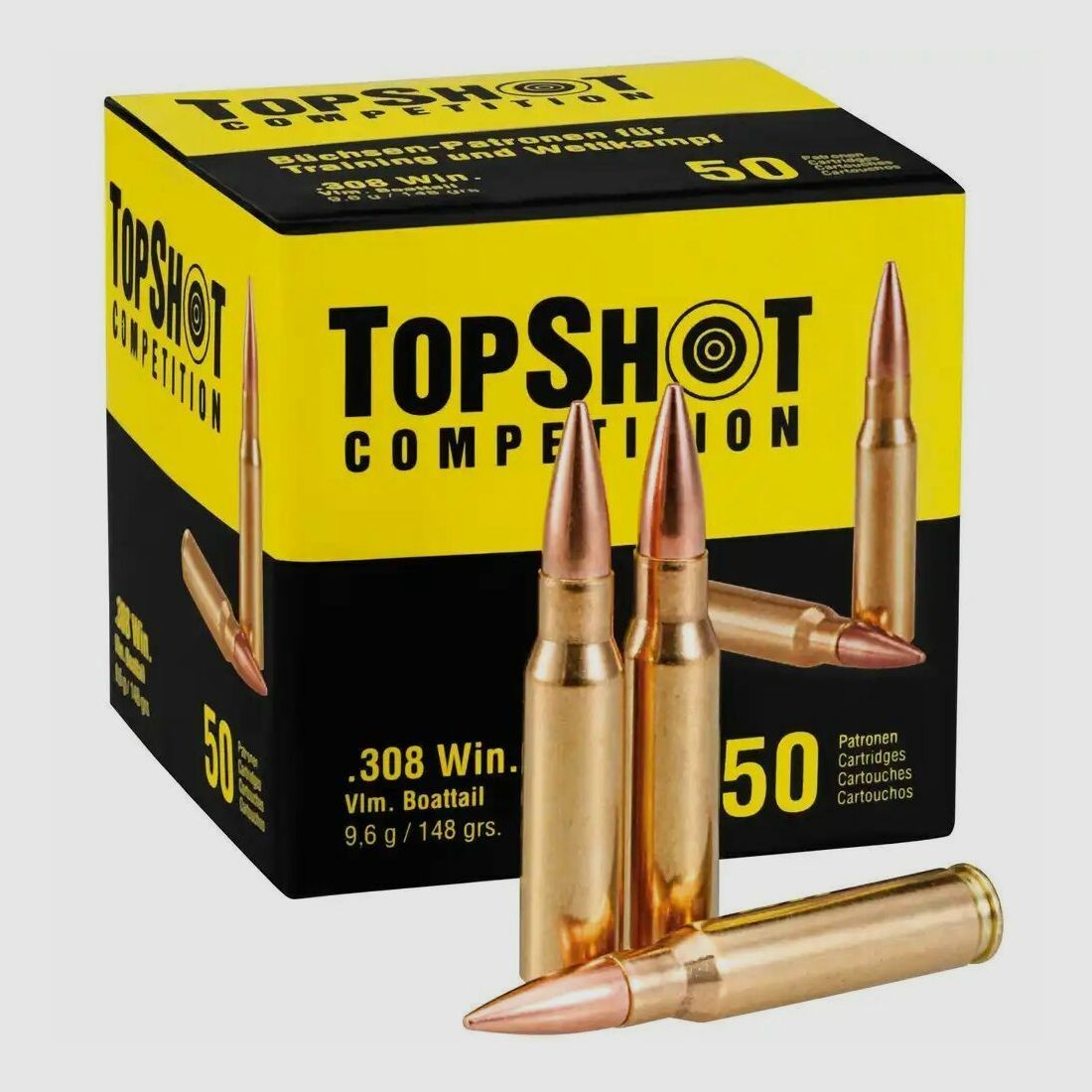 TopShot Competition Competition Vlm BT .308 Win 9,6 g / 148 grs. / 50 pcs