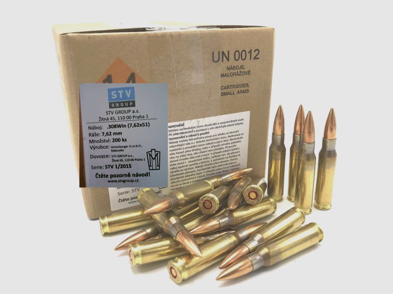 .308 Win. - 147 grain - 200 Schuss - Boxer - STV Group Hirtenberger GmbH