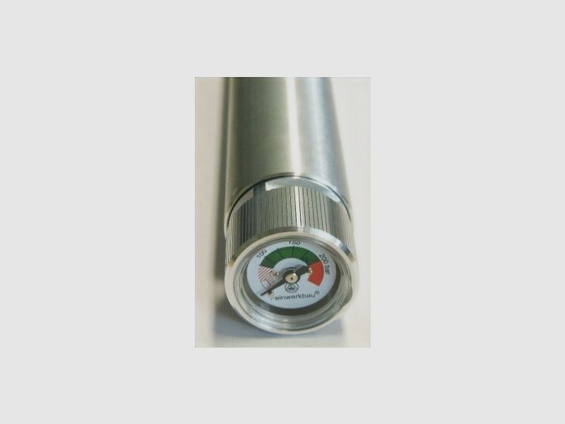 Pressluftbehälter für Feinwerkbau Luftgewehr Junior / silber