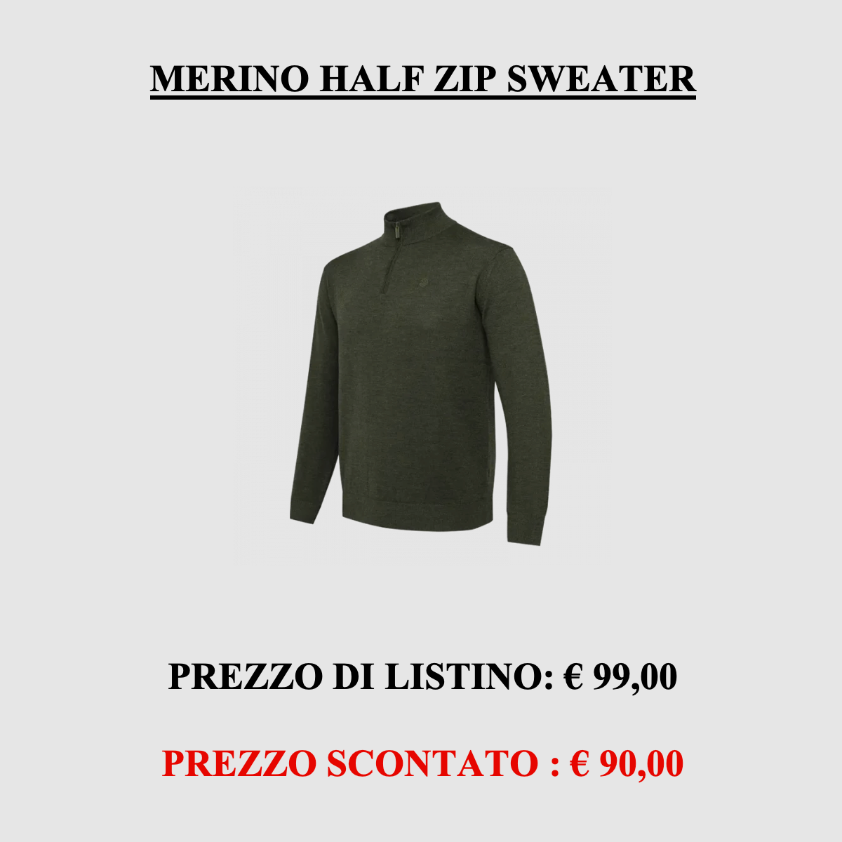 Beretta – Merino Halbzip-Pullover, Bild 1 von 4