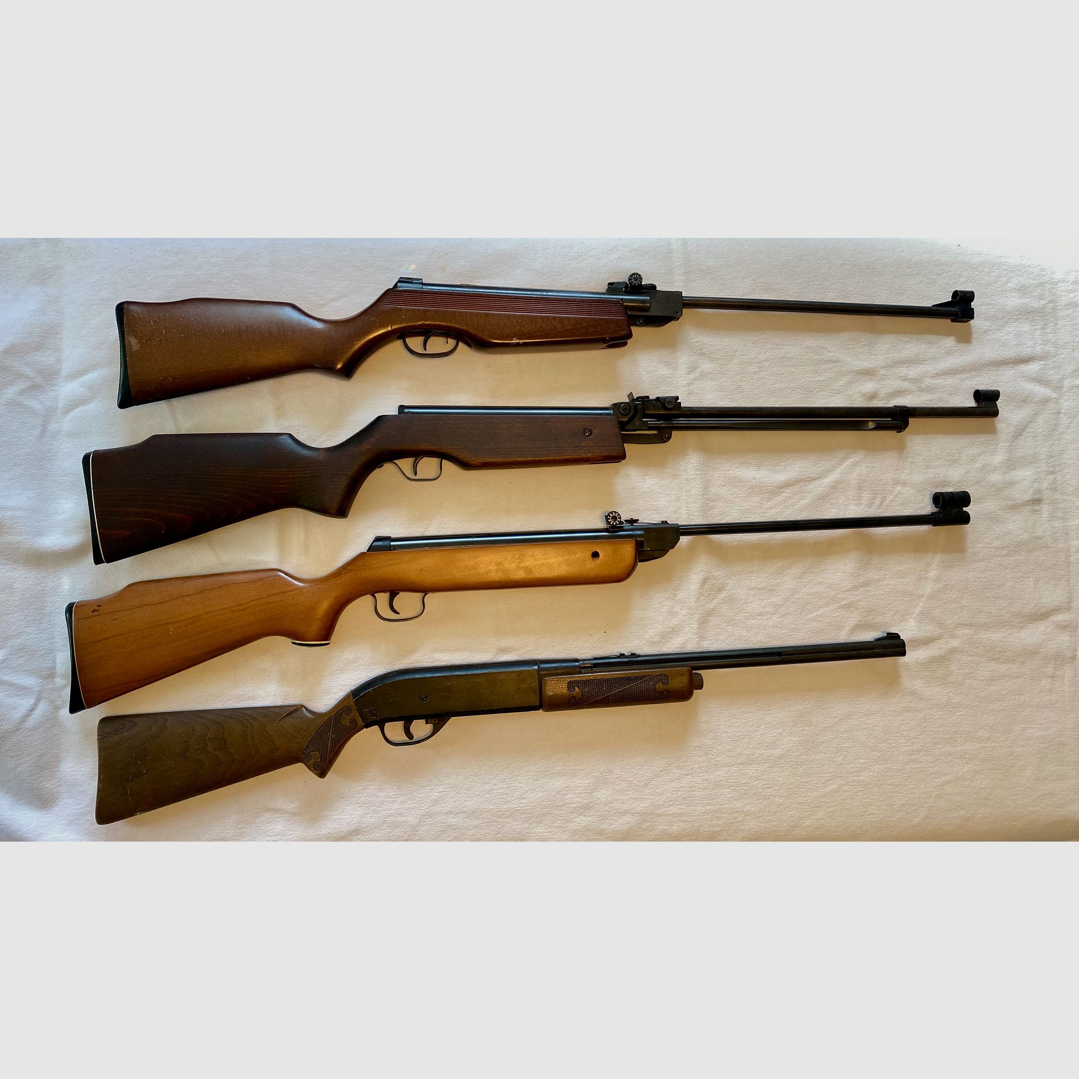 3x carabina de aire comprimido Norica 73, Umarex LG 15/ Mauser SL 300 Sistema 5,5 mm, Crosman Powermatic 500