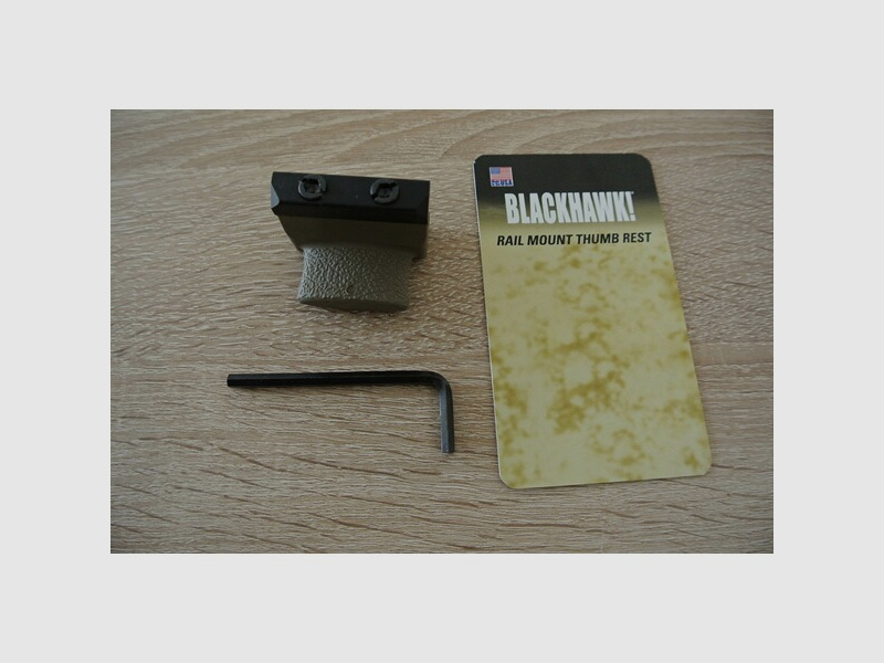 Rail Mounted Thumb Rest Blackhawk Riss Ras Frontgriff Airsoft Softair Gotcha