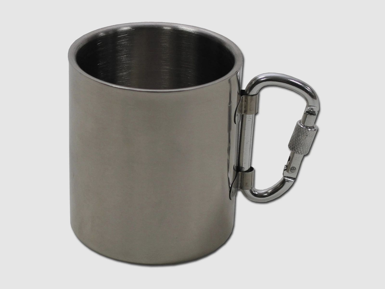 Fox Outdoor Edelstahlbecher mit Karabiner 300 ml