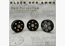 18x + 2 9mm Parabellum BLACK OPS AMMO HDR 50 TR cal.50 ammunition T4E Umarex HDR50 TR50