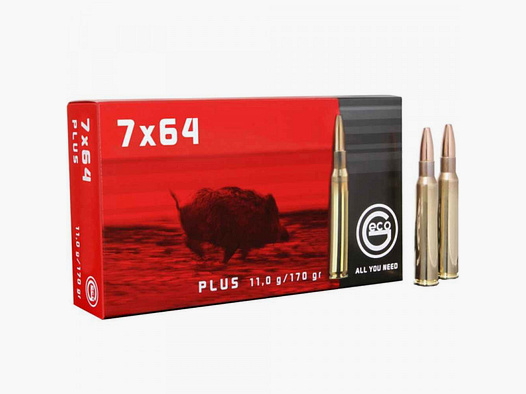 GECO POCISKÓW KARABINOWYCH - 7x64 PLUS - 170 GRS. / 11,0G. - 20 SZTUK