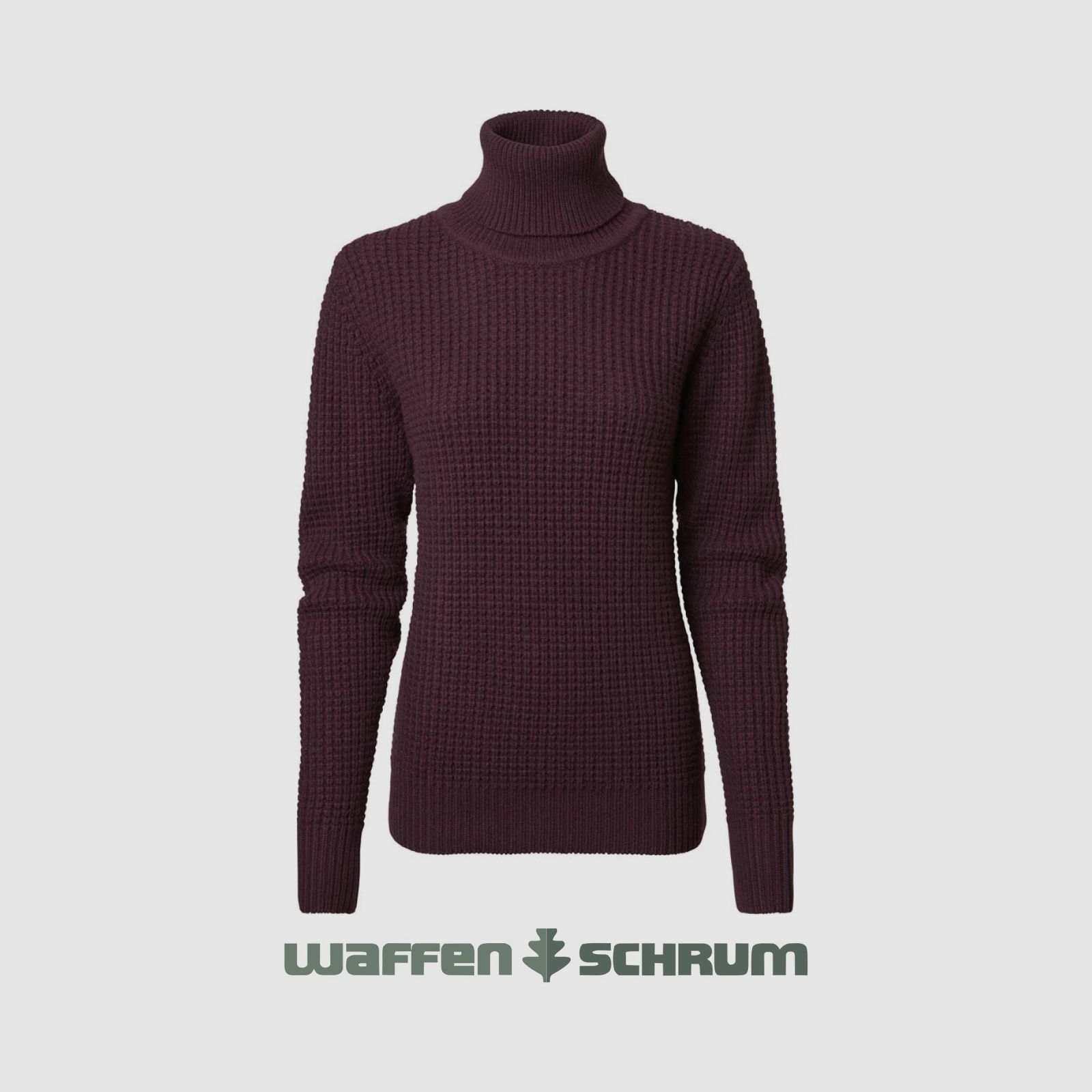 Chevalier Rollkragen Cherry Wine Red