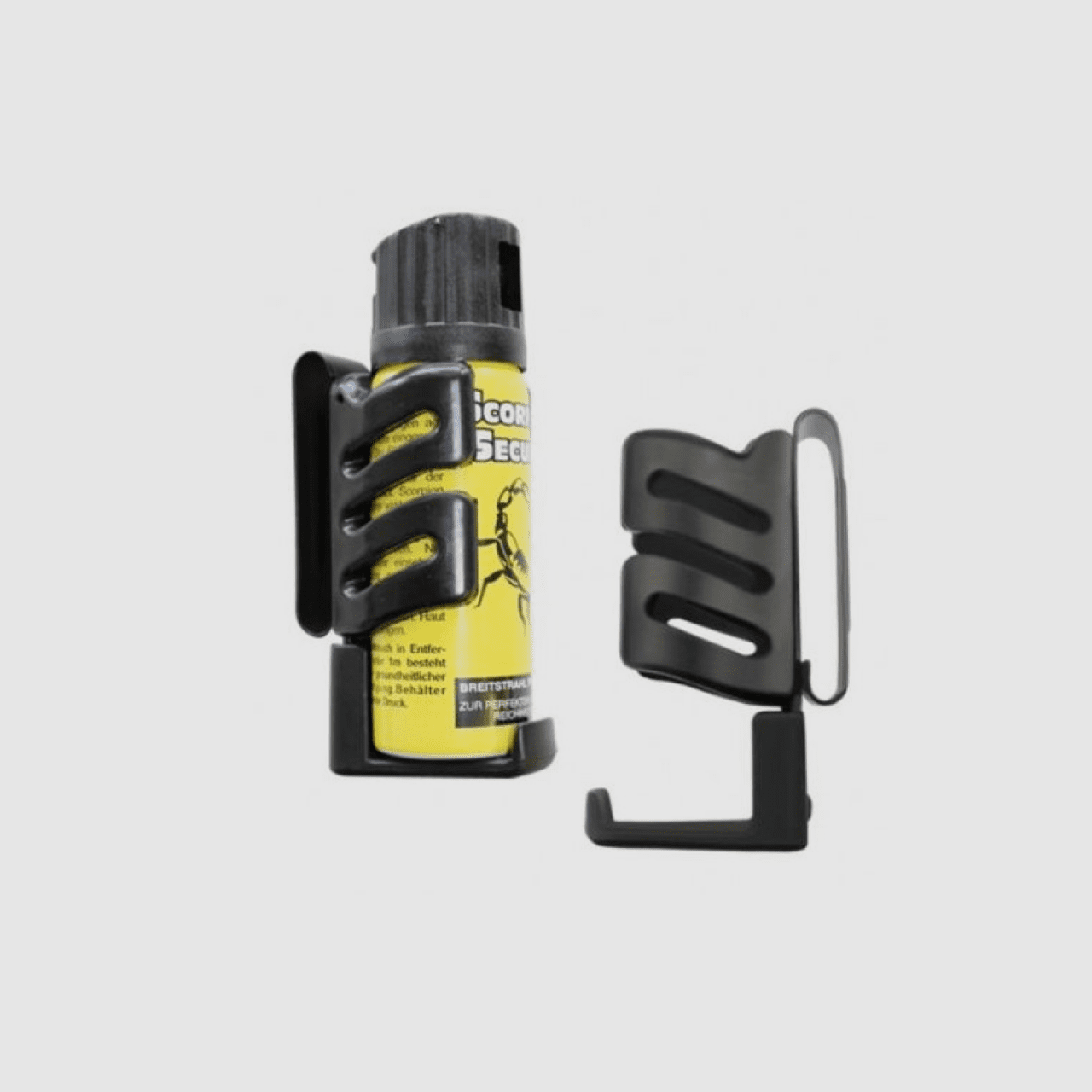 ESP plastic holster with clip for defense sprays 50-63 ml