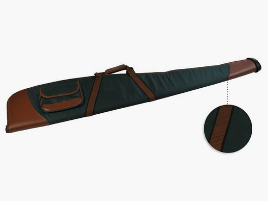 Fourreau à carabine Januel en toile verte avec poche long - 115 cm bout renfort