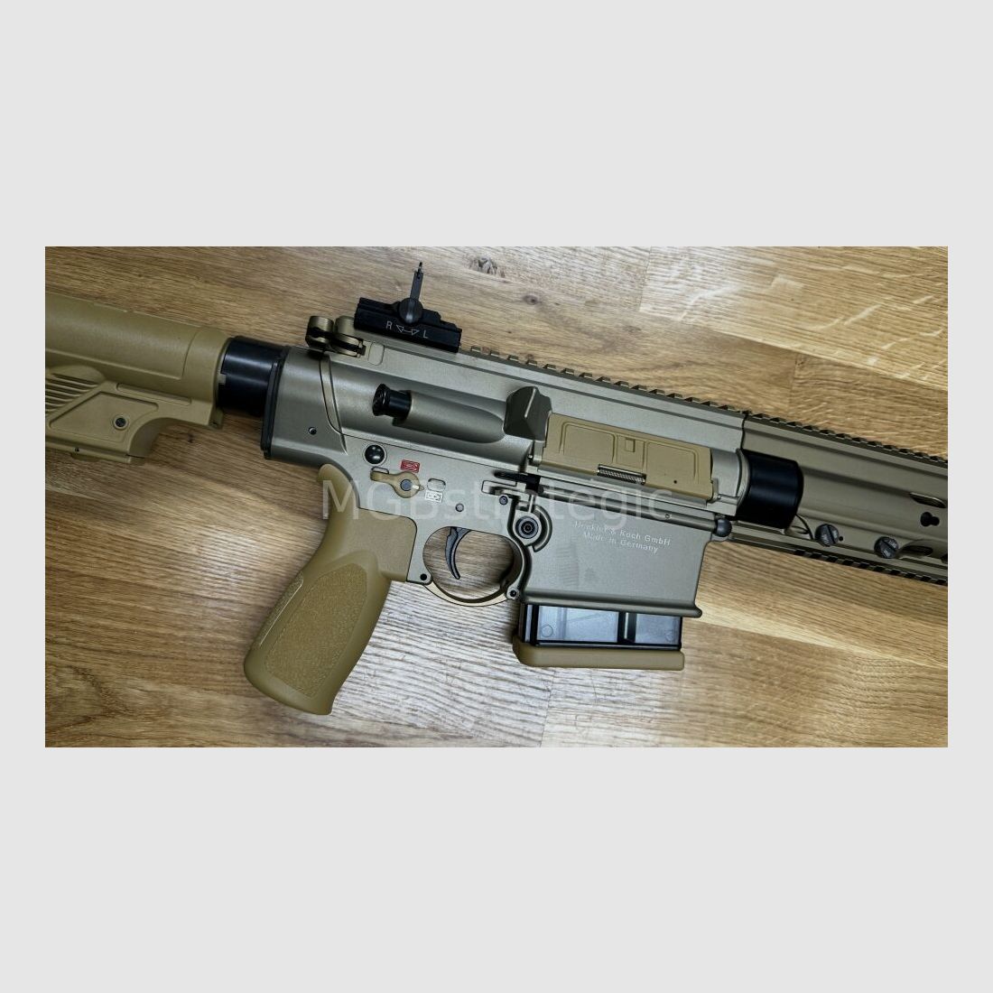 Heckler & Koch MR308 A3 16.5" - semi-automatic rifle .308 Win. HK MR308 A3 color sand - H&K MR 308 A3 - civilian version of the H&K 417 / H&K G27