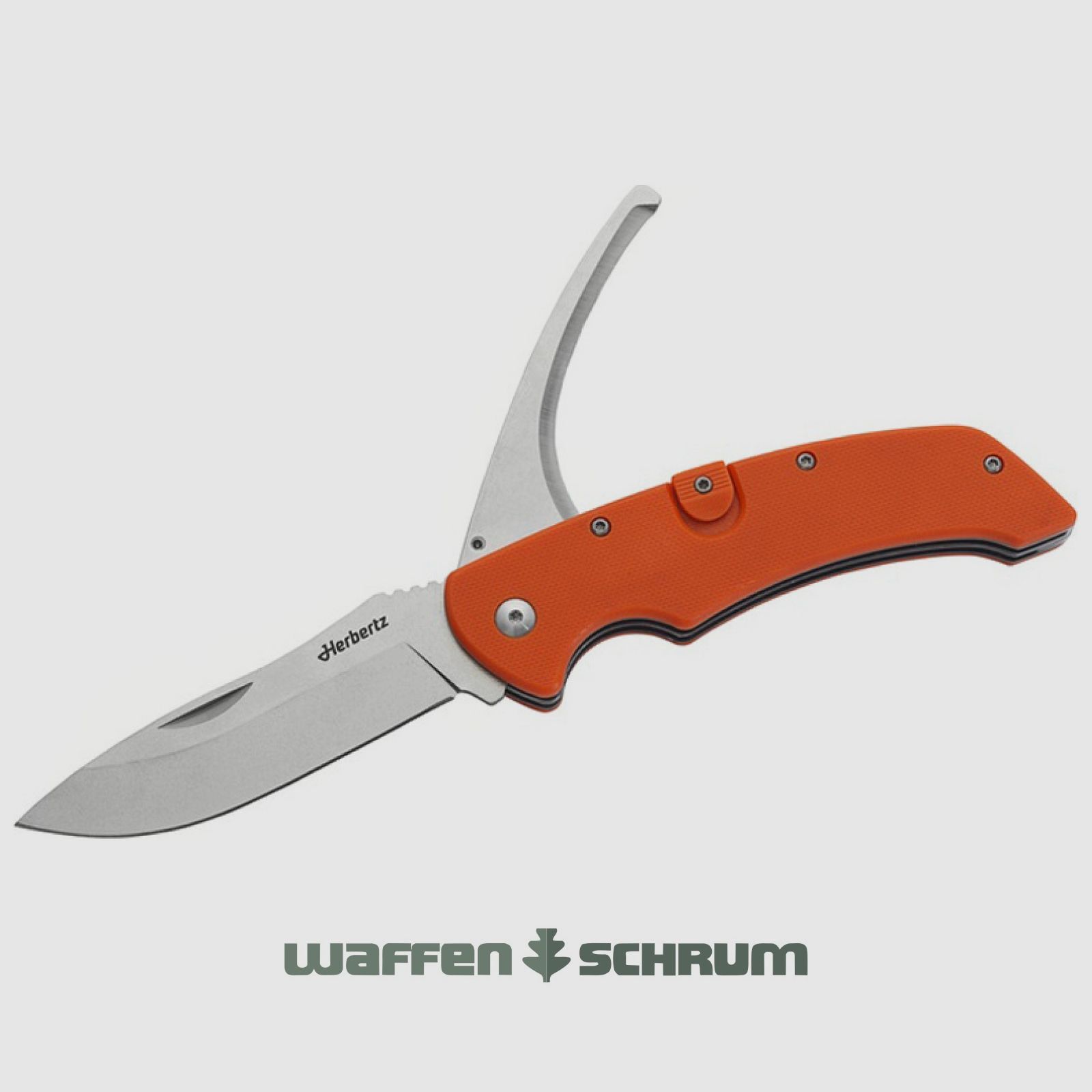 Couteau de poche Herbertz 2 pièces orange G-10, longueur de la lame 9 cm