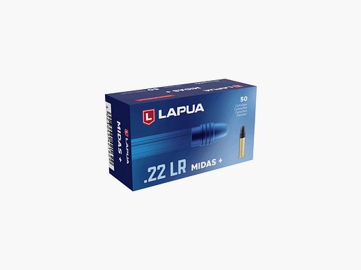 Cartuchos Lapua Midas + cal. 22 LR 40 grs 50 pzs