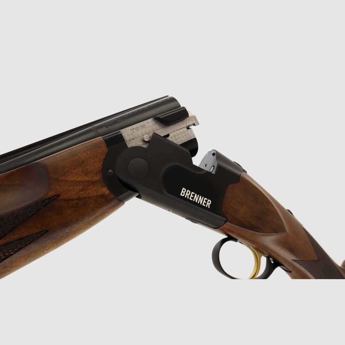 Neuwaffe, auf Lager: Bockflinte Brenner BF18 Black LL71cm 12/76 Stahlschrotbeschuss Bockdoppelflinte schwarz (Art.Nr.: BRE06-0010) Finanzierung möglich!