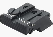 LPA TPU91SW07 mira micrométrica ajustable para pistolas S&W de 3ª generación calibre 9 mm /.40 S&W – Imagen de mira negra