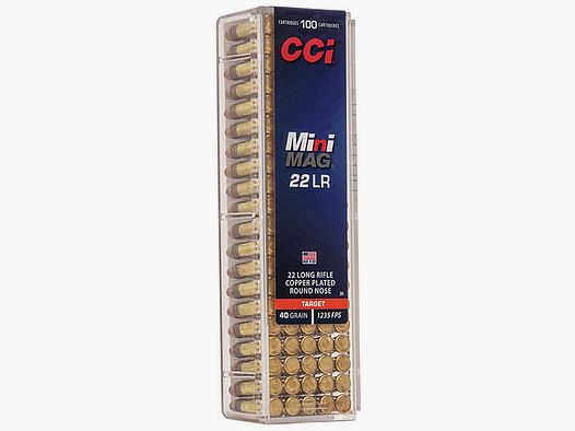 CCI Mini-Mag .22 LR 40GR CPRN 100 cartucce