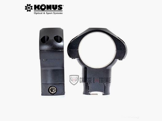 Montaż KONUS Stalowe Pierścienie 25,4mm Wysoka Szyna 11mm Wiatrówka / 22