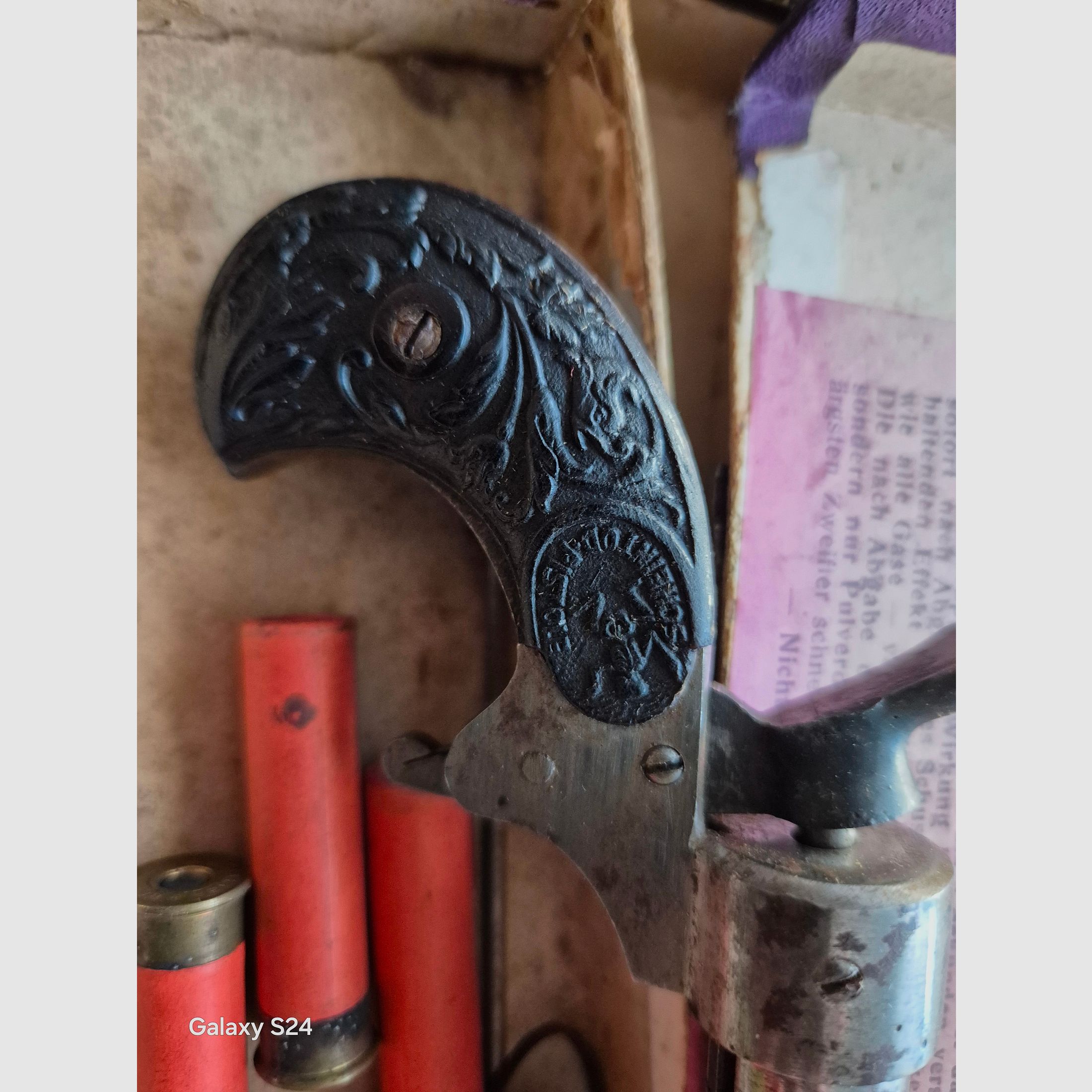 Erste Schreckschuss Waffe überhaupt...Schein Tod Pistole von 1896