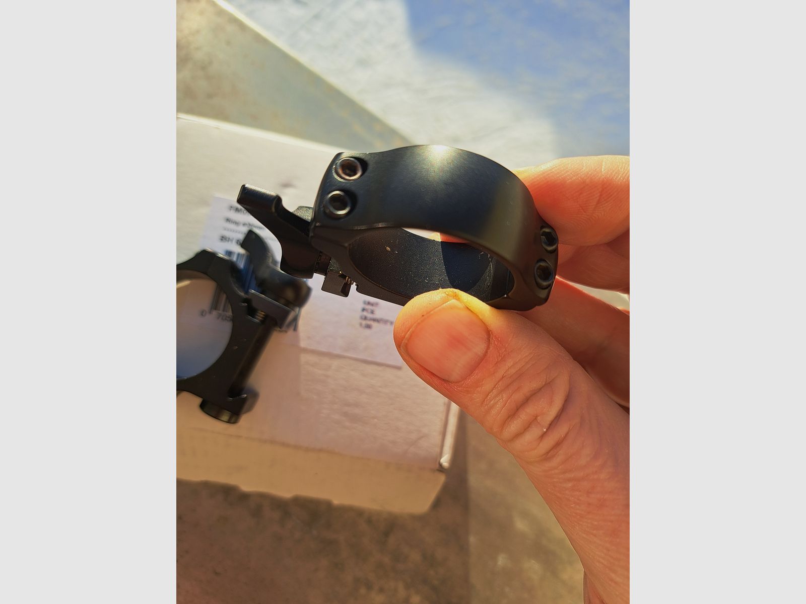 2x Dentler Ring Montage 30mm diamètre hauteur 6,5mm avec serrage rapide de Era d'occasion