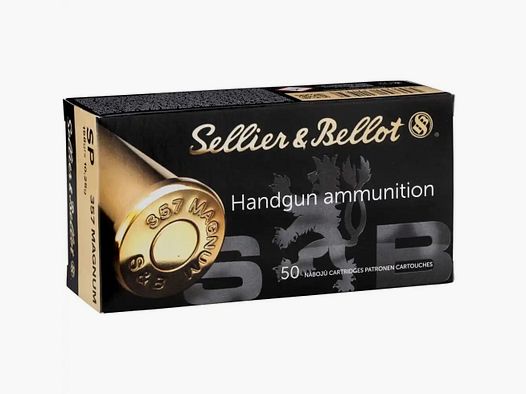 Sellier & Bellot 357Magnum proiettile parziale 158grani 50x in scatola