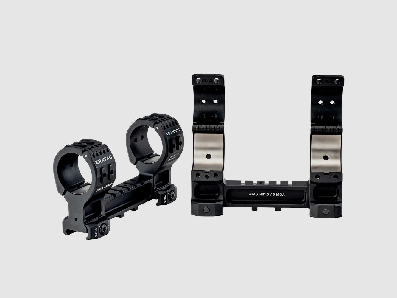 ERATAC Block mounting T7 short version (Ø 34mm – Height 21mm – Forward tilt 0 MOA), image 4 of 4