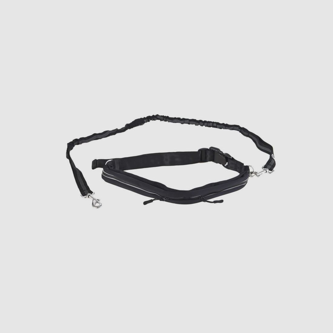 Farm-Land Freihand-Leine / Joggingleine, schwarz