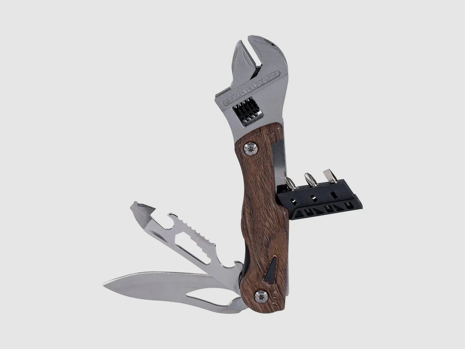 KH Security KH Security Multitool 10-dlg bruin zwart zilver