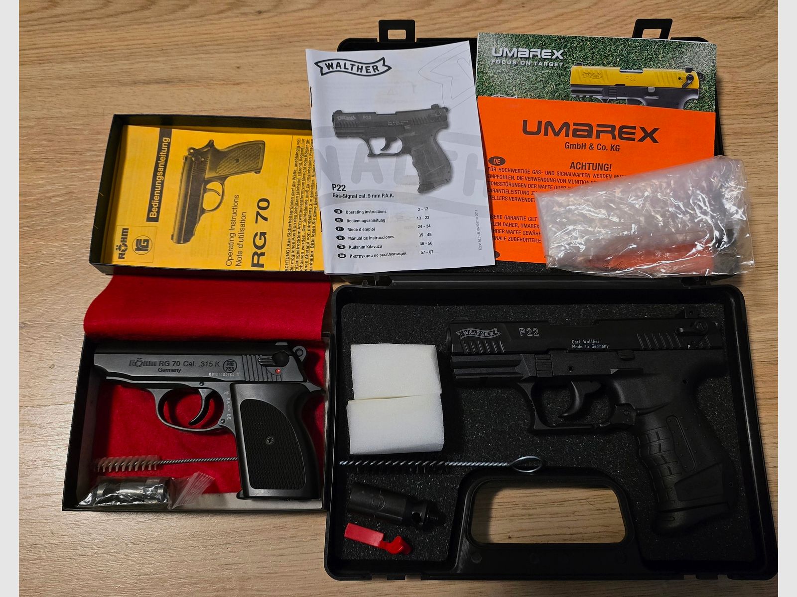 Schreckschusswaffen Walther Röhm P99 P22 Sonderedition RG70 