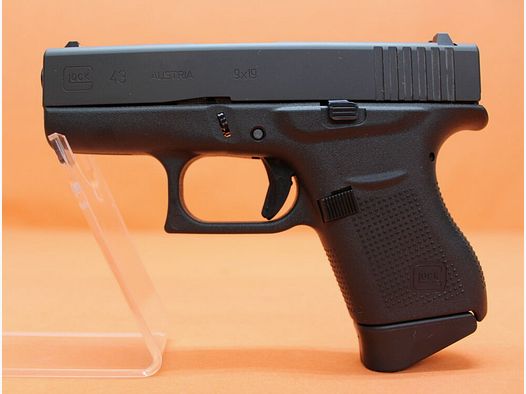 Glock Ha.Pistola 9mmLuger Glock 43 delgada 86mm cañón/ cargador de reserva (9mmPara/ 9x19)