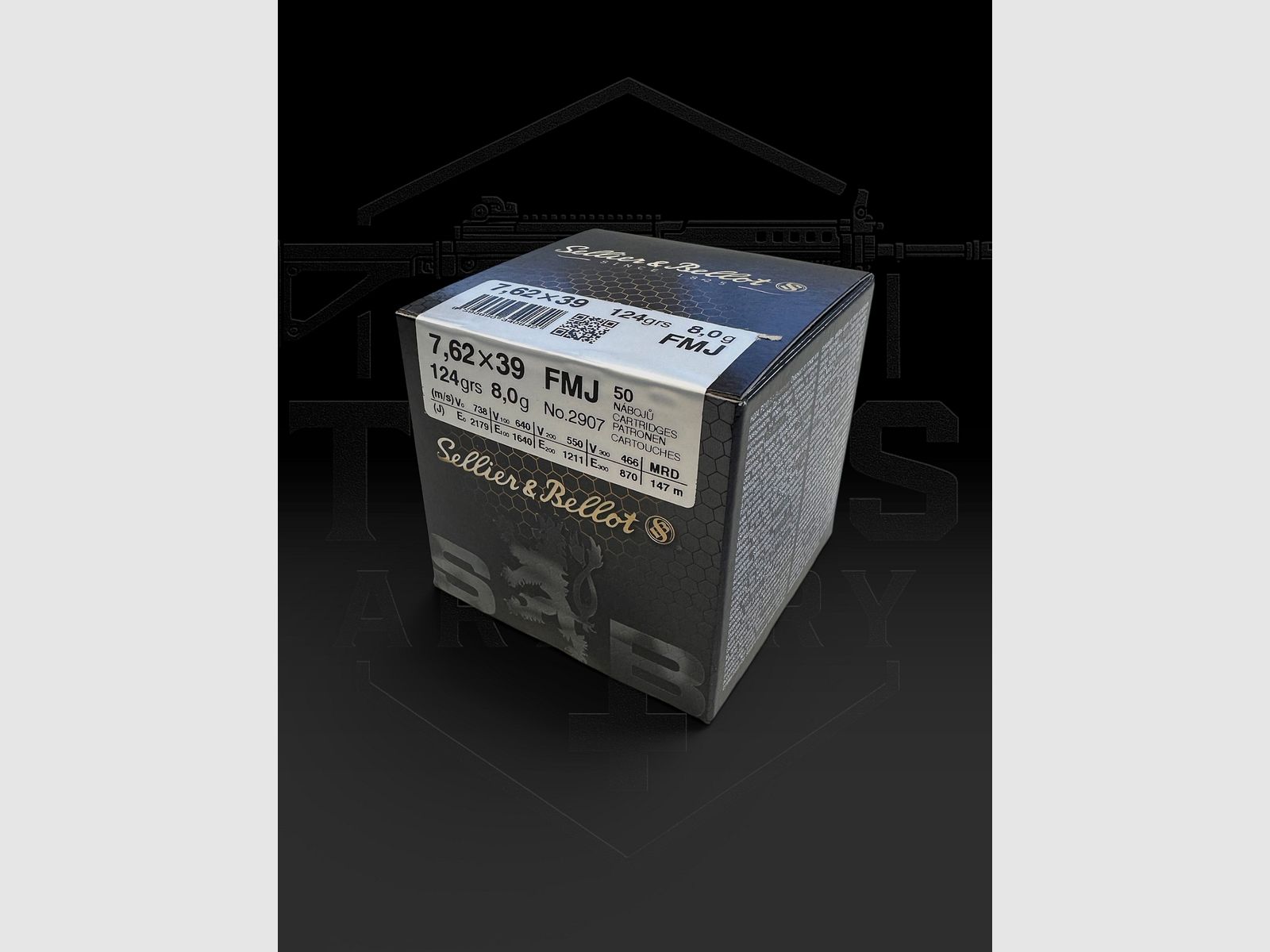 S&B 7.62x39, FMJ 123gr, 50 Schuss, Bild 1 von 2