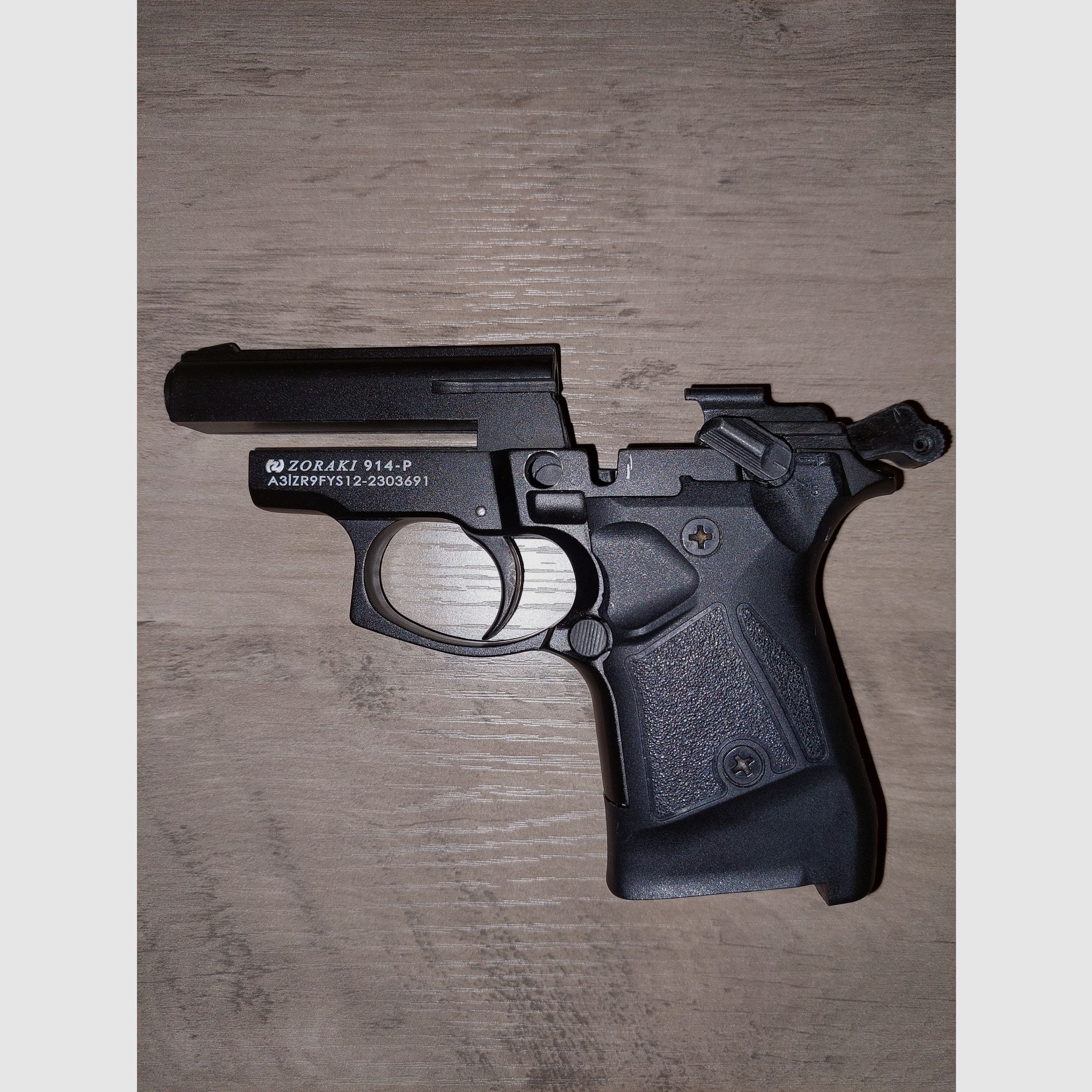 Zoraki 914-P blank firing pistol 9mm P.A.K. black