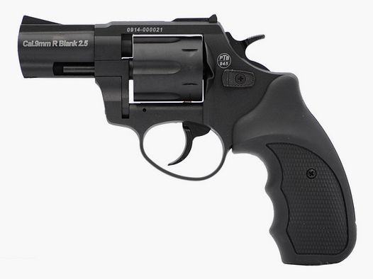 ESC Zoraki R1 2,5'' zwart 9mm R.K. gas- & signaalwapens