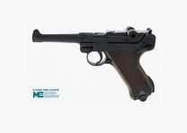 ME gas pistol (SRS) ME 08 with wooden grip cal. 9mm P.A.