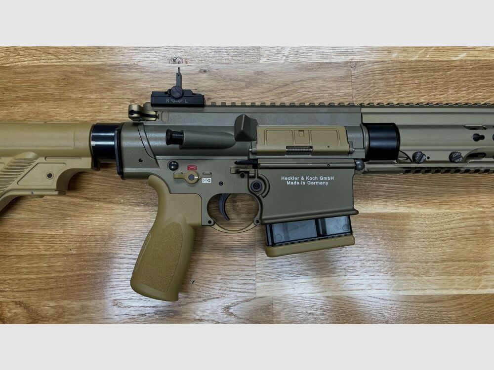 Heckler & Koch MR308 A3 13" - semi-automatic rifle .308 Win. Color sand / RAL8000 - H&K MR 308 A3 - civilian version of the H&K 417