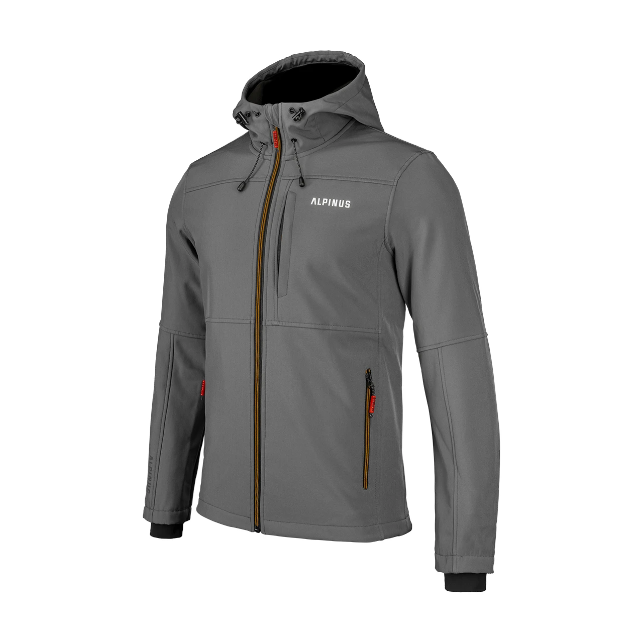 Giacca softshell da uomo grigia Alpinus Vinicunca