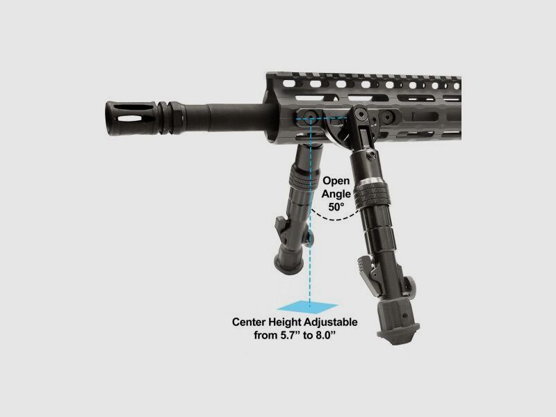 UTG Bipodes Recon Flex M-Lok 145 - 203 mm