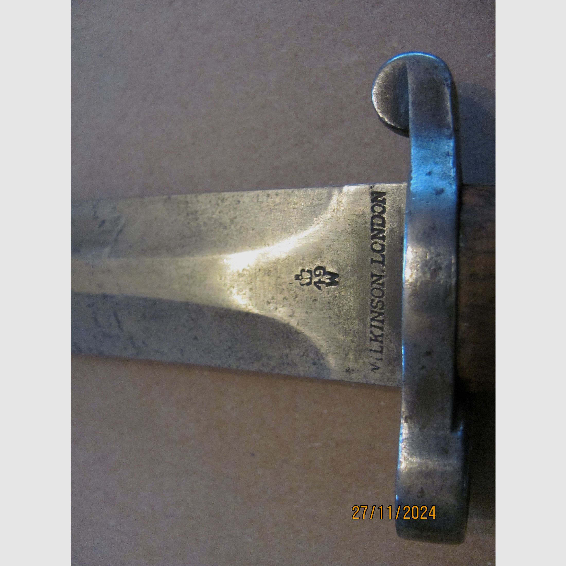 Genuine Wilkinson made Enfield 1903 pattern Royal Afghan Army bayonet