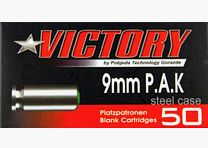 Pobjeda Technology Victory cartucce a salve cal. 9 mm P.A.K. cartucce a salve - 50 pezzi