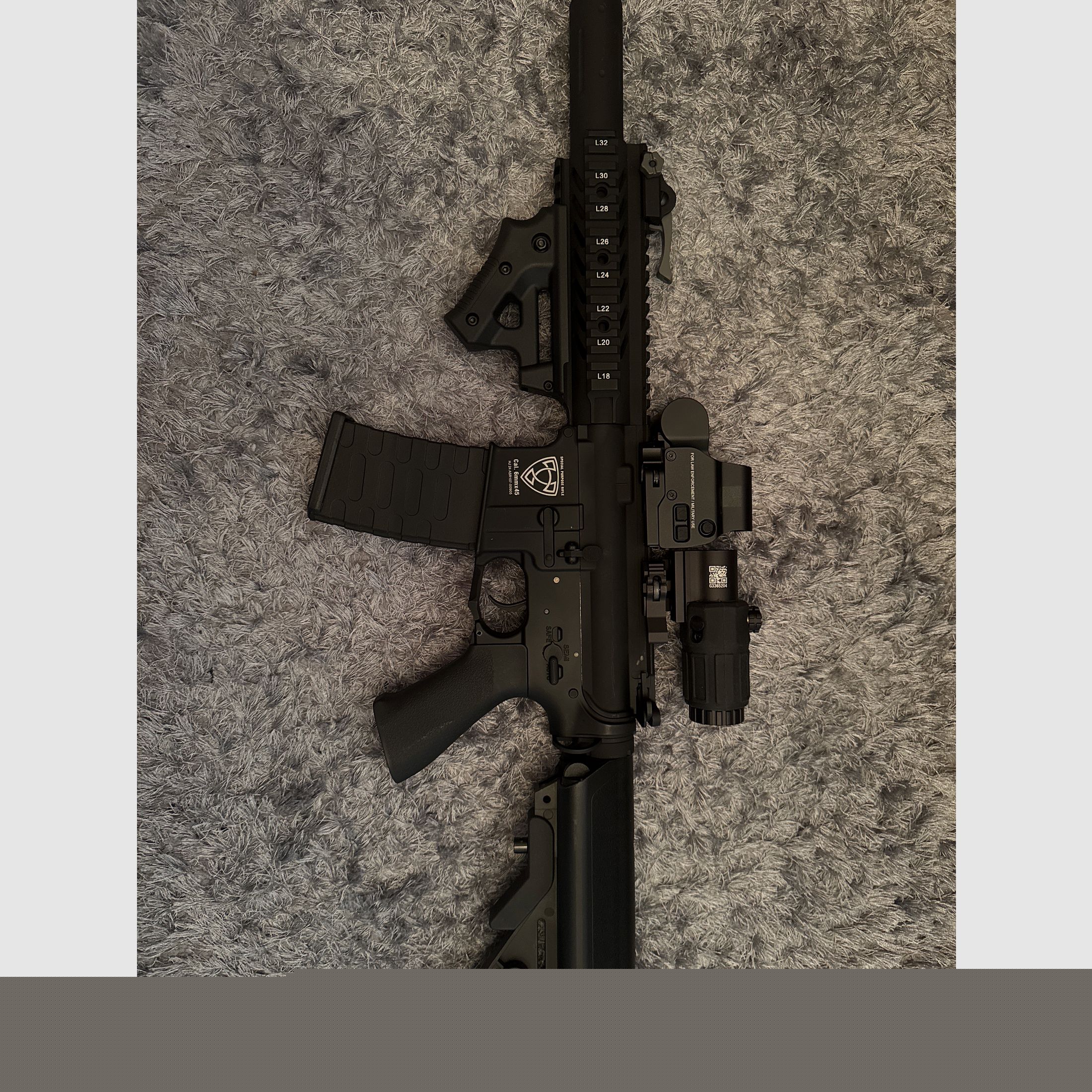 APS M4 Raptor ASR-Serie metal completo BlowBack S-AEG 6mm BB negro