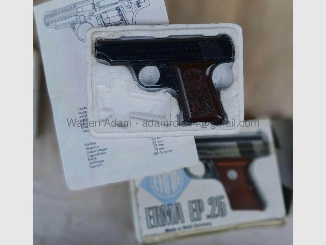Erma Werke EP 25 pistolet kieszonkowy 1972