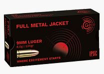 Geco 9 mm Luger full metal jacket 8.0g/124grs. - 1000 rounds available immediately +50€ ADR shipping
