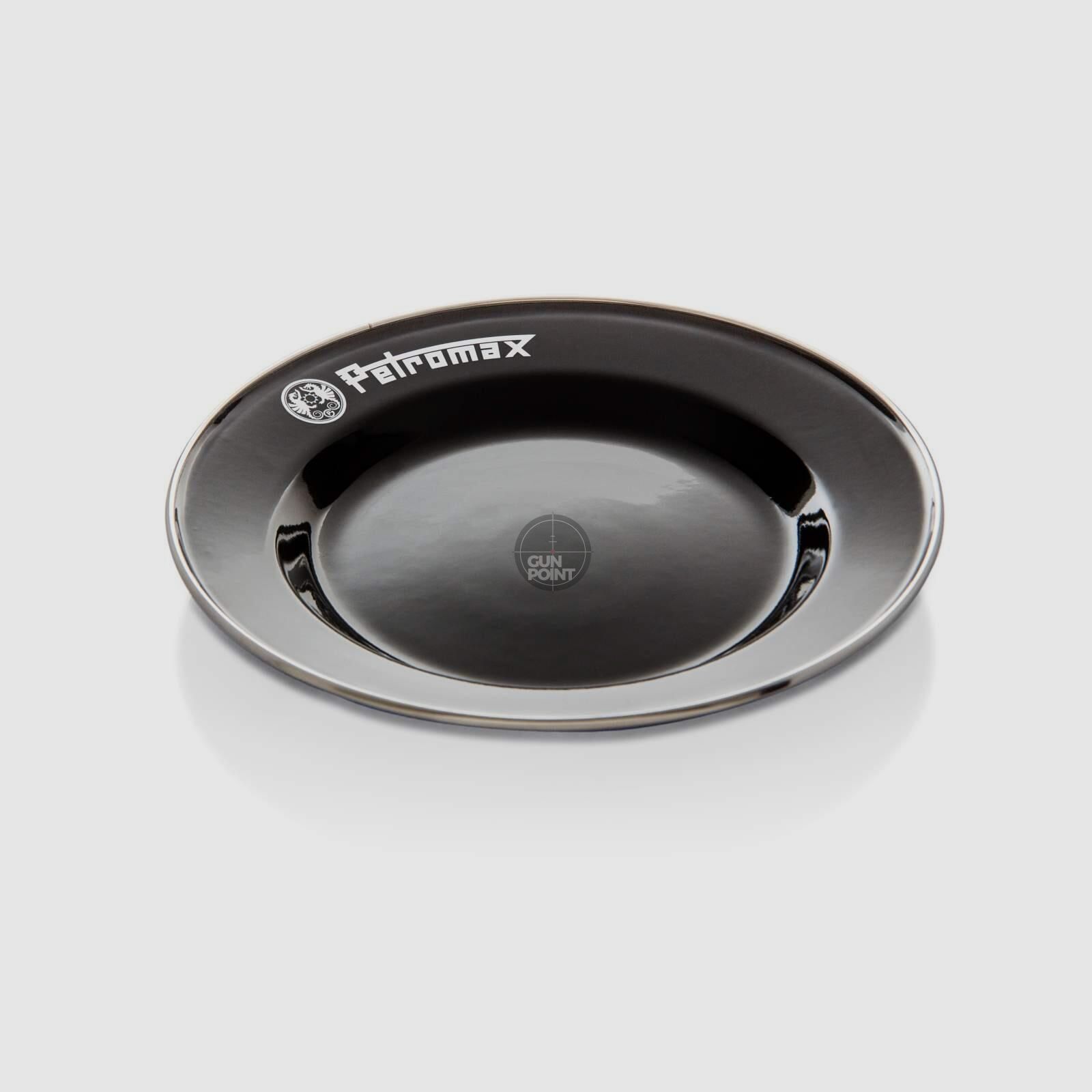 Petromax Emaille Teller schwarz 2 Stck (22 cm)