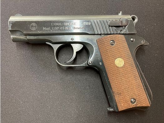 EGP 45, "Torro 45", PTB-Nr. 297, ERMA-Werke, Reizstoff-/Signalpistole,  8mm Knall