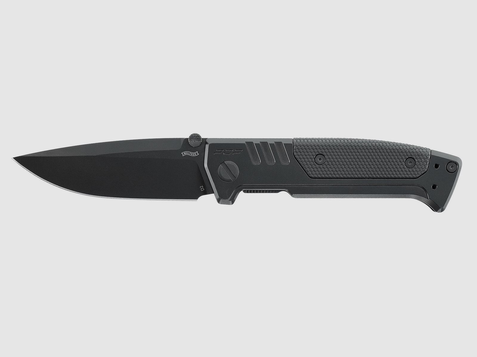 Umarex 5.0897 Knife Walther PDP Steel Frame Spearpoint Folding Knife BLK-BLK