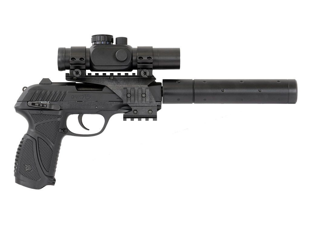 CO2 Pistole Gamo PT-85 Blowback Socom Kaliber 4,5 mm Diabolo (P18)+ Leuchtpunktvisier