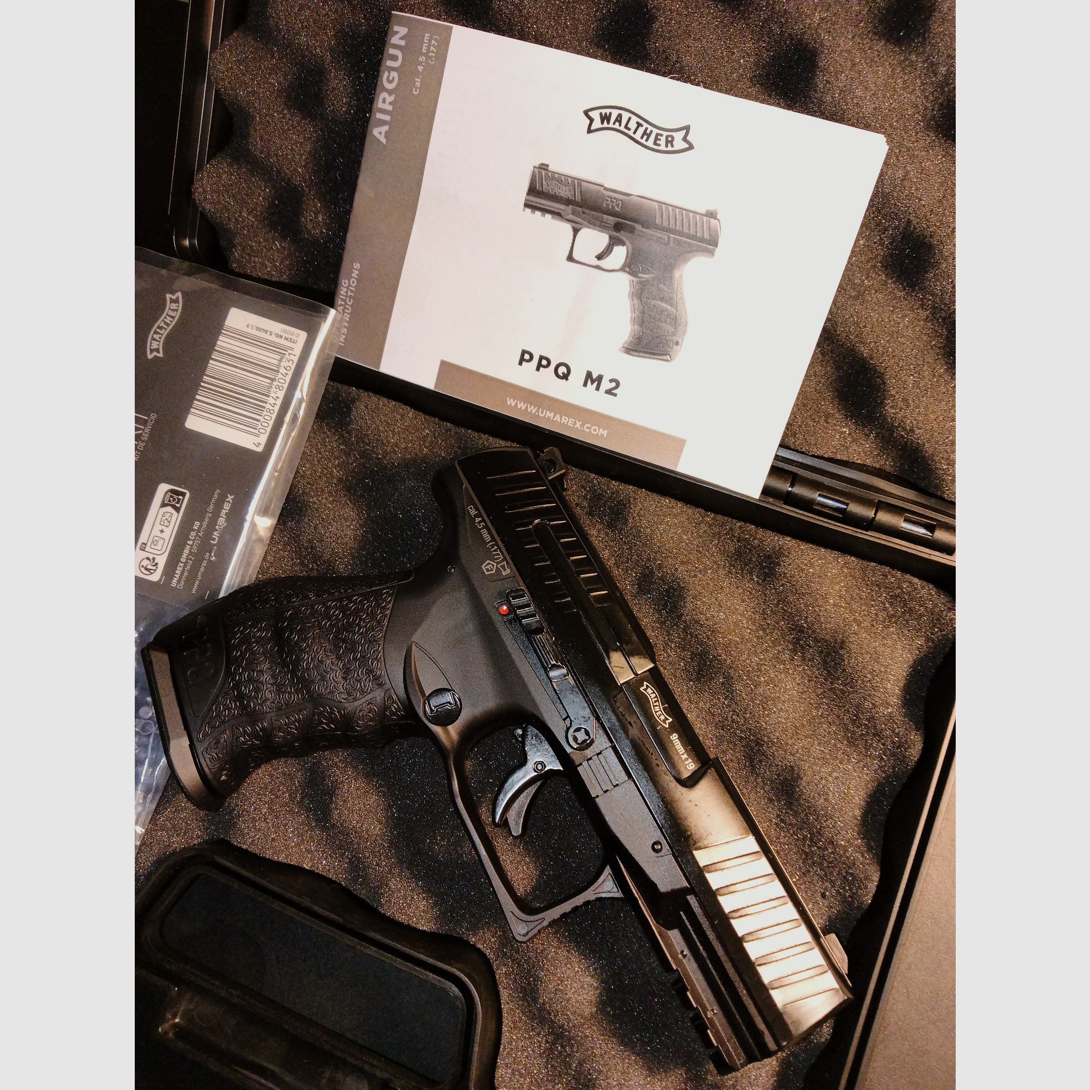 Umarex Walther PPQ M2 CO2 4,5mm Diabolos 21 Schuss Kettenmagazin TOP, Bild 1 von 15