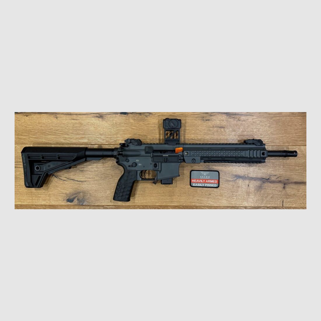 Oberland Arms OA-15 PR M9 SHORT, 12" in battleship grey