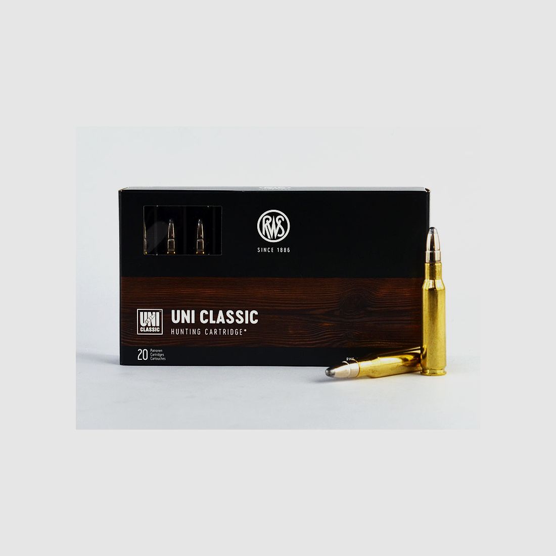 RWS .308 Winchester, UNI-Classic 180grs 1 verpakking (20 schoten à €3,49 per stuk)