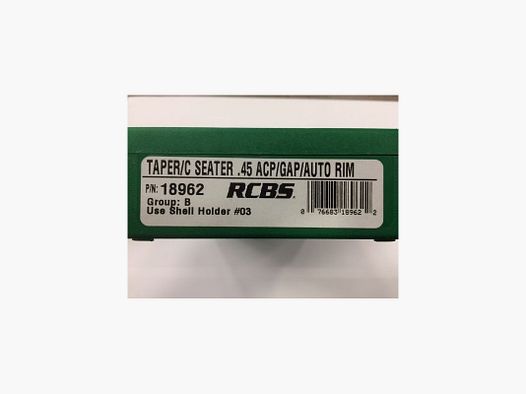RCBS TAPER CRIMP 45 ACP