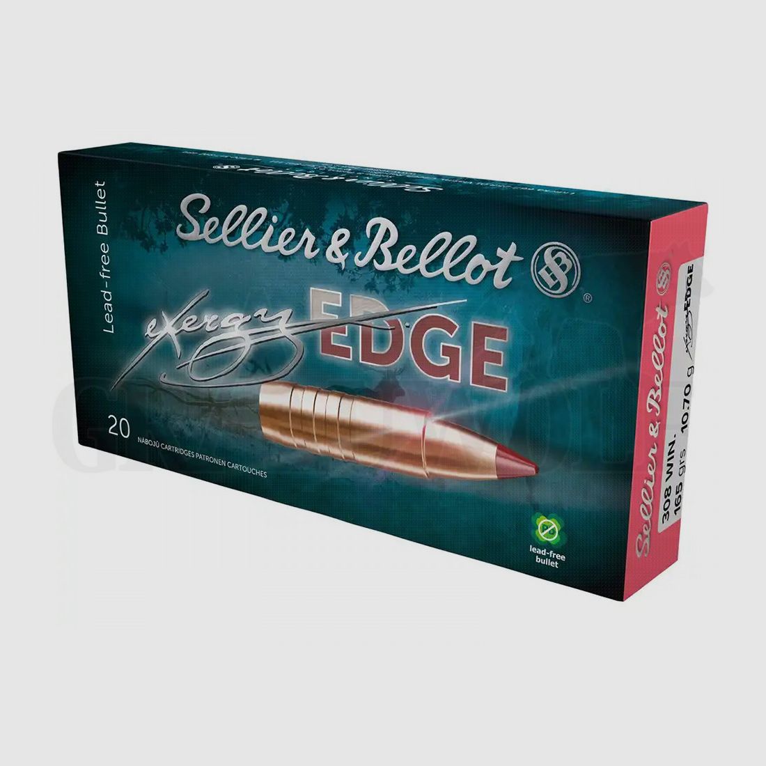 7x65R 150 gr / 9,7 g Sellier & Bellot eXergy EDGE Patronen 20 Stück