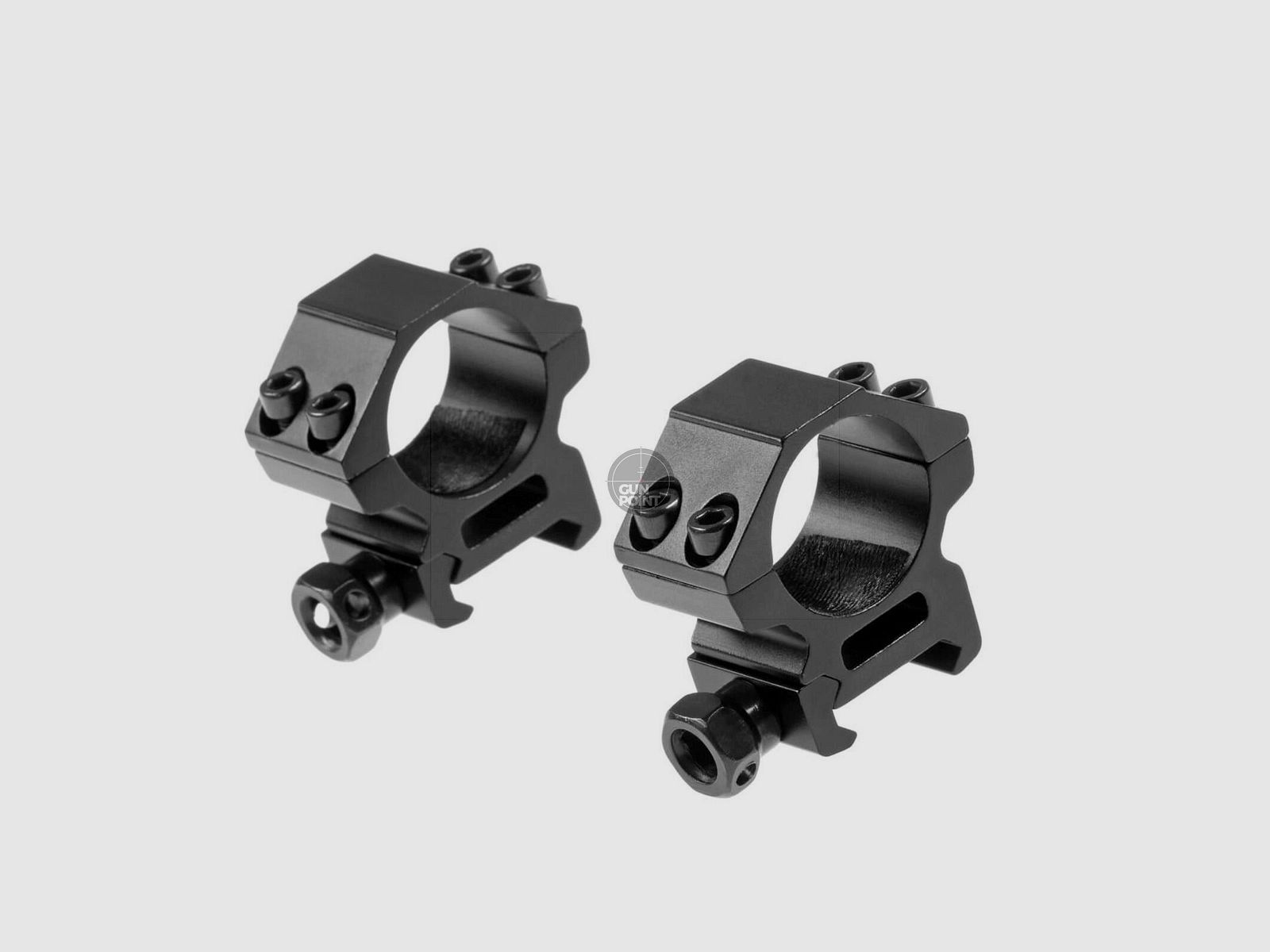 Pirate Arms 25.4mm Low Type Mount Rings-Schwarz