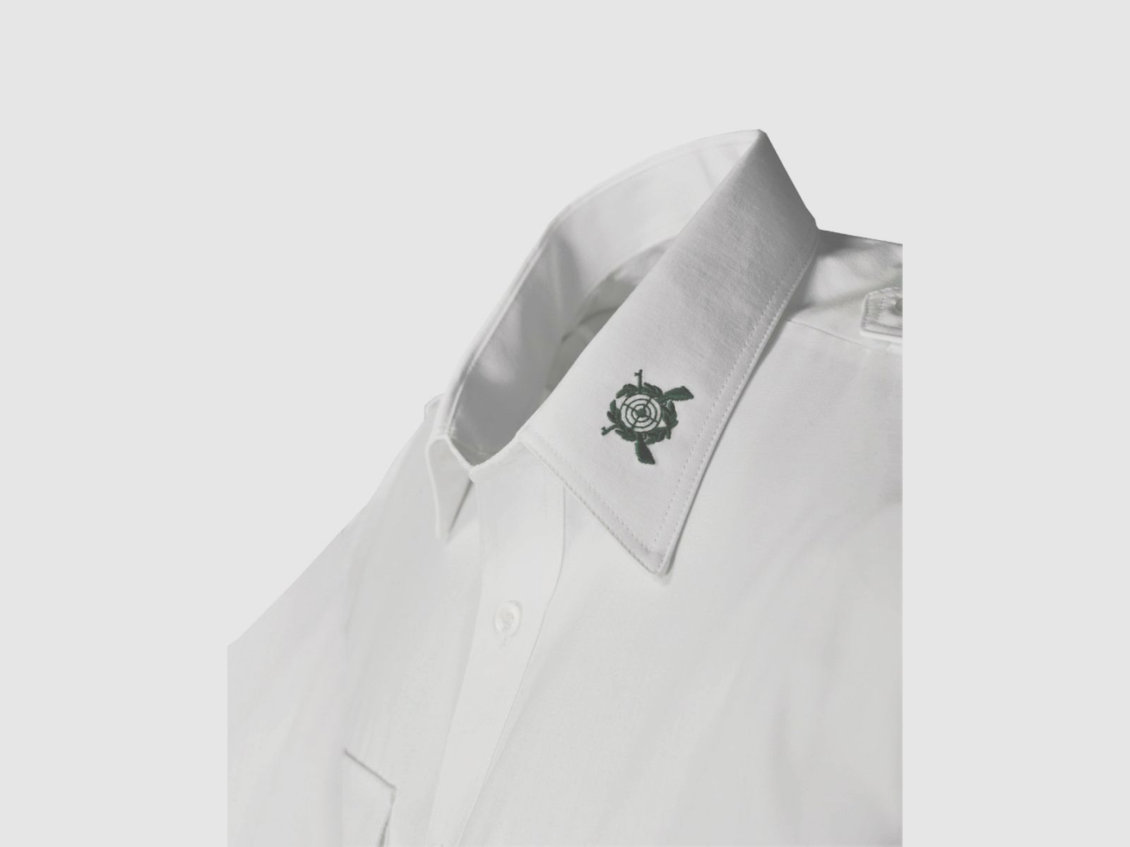 SCHÜTZENHEMD Langarm mit Stick Slim Fit